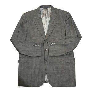 Jack Victor Collection Suit Jacket Sport Coat Plaid Size 43R  Loreto CT Wool